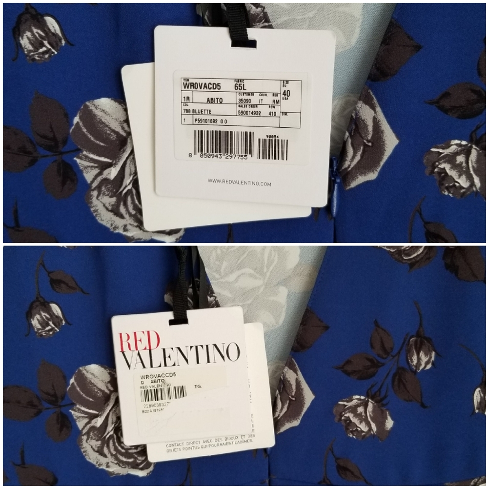 RED Valentino $1389 Floral Print Dress - Picture 12 of 15